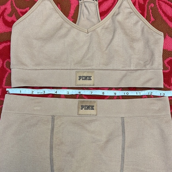 PINK VICTORIAS SECRET ACTIVE SET TAN SIZE SMALL - Picture 2 of 16